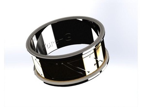cyber anello anelli il cyberpunk cyberring 3d print model - Mito3D
