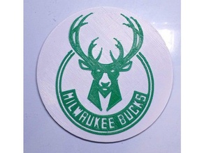 milwaukee bucks logo modèles 3d print model - Mito3D