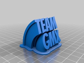 sweeping name plate sean office customized 3d print model - Mito3D