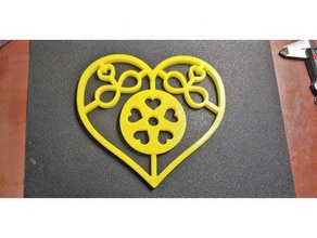 valentines day spining hearts love 3d printing heart spinner gifts 3d print model - Mito3D
