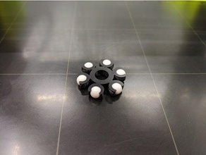 paramétrico cojinete de empuje anillo retención obras airsoft pellets partes openscad rodamiento 3d print model - Mito3D