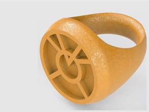 laranja anel de lanterna larfleeze traje 3d print model - Mito3D