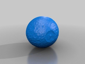 mimas saturn-Mond Physik Astronomie cassini Krater cura huygens meshlab der nasa nodejs planet planetary Sat solar-system Raum 3d print model - Mito3D