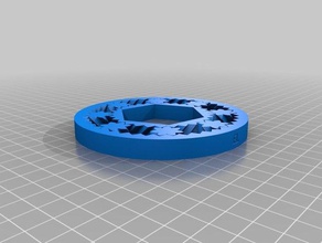 100mm gear bearing 45mm hub opening parts customized 3d print model - Mito3D