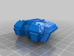 wardog wreck toys games 8mm adeptus titanicus warhound 3d print model - Mito3D