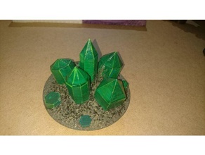 1 kristal alan hobi 28 mm 3d Prens tasarımı 40k yol necrons sahne wargaming arazi 3d print model - Mito3D