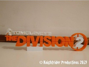 tom clancys der division 2 Spiele thedivision2 tomclancysthediv2 3d print model - Mito3D