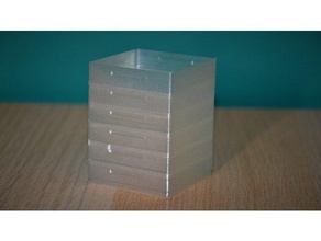 küçük tercümesi vazo kutusu kaplar parçalar bir kutu kap istifleme depolama araç modu 3d print model - Mito3D