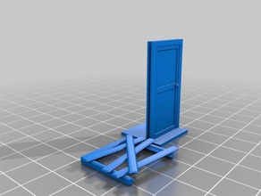 zombicide door removeable barricade toy game accessories 3d print model - Mito3D