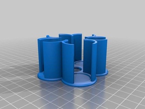 my customized euro coins holder organization 3d print model - Mito3D