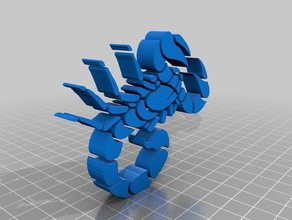 scorpion t-shirt accessori 3d print model - Mito3D