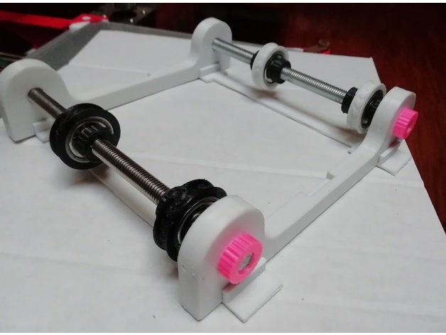 filament spool holder radial bearings fine adjustment 3d printer accessories 3D print model - Mito3D