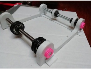 filamento de spool titular mancais radiais ajuste fino 3d a impressora acessórios 3d print model - Mito3D