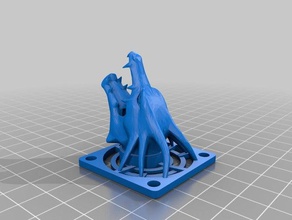 testa di drago fan 3d la stampante accessori 3d print model - Mito3D