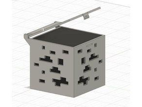 minecraft coalore box v1 - prototyp hookah coal containers 3d print model - Mito3D