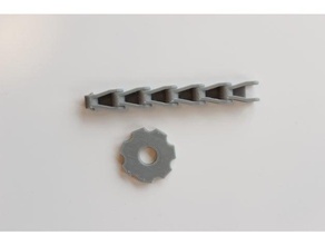 snap insieme serbatoio gradini pignoni non fastenerspins la robotica ingranaggio tracce 3d print model - Mito3D