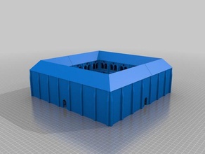 clo&icirctre buildings structures architecture ho scale medieval 3d print model - Mito3D