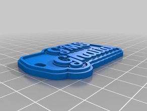 gms ghatta Anahtarlık özelleştirilmiş 3d print model - Mito3D