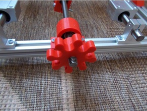knob tr10 screw 3d printer parts 3d print model - Mito3D