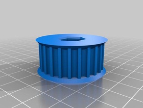 mon personnalisés poulie générateur hex trou moyeu de trous soutien utile frc pièces 3d print model - Mito3D