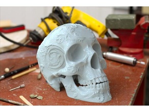 crâne d'ornement les gens 3d print model - Mito3D