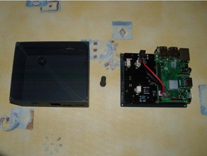 raspberry pi 3b+ boîte suptronics x820 v30 de l'électronique cas 3d print model - Mito3D