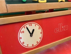 uhrenzeiger f&uumlr kindertafel kids teaching clock learning 3d print model - Mito3D