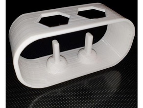oral suporte de escova dentes 2 casa banho 3d print model - Mito3D