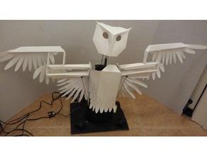 worry birds robotic owl designed robotics robots 3d print model - Mito3D
