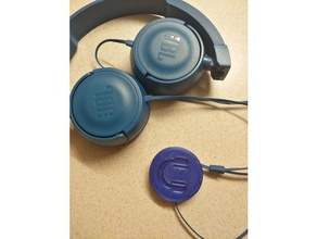 headphones flat cable binder organizer audio holder jbl 3d print model - Mito3D