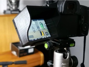 lcd de sol, capa gh5 câmera extrusão alumínio equipamento fotográfico screenhood protetor solar 3d print model - Mito3D