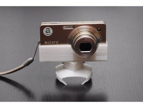 bastoncino da sci adattatore per sony dsc-wx1 la fotocamera treppiede 3d print model - Mito3D