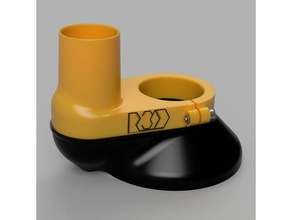 cnc poussière chaussure 5945mm pièces machine fraiseuse routeur couvert de filtre à mpcnc add-on 3d print model - Mito3D