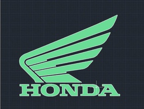 honda logo Zeichen logos 3d print model - Mito3D