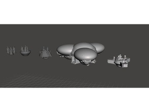 robotech empire observation platforms games rrt wargame 3d print model - Mito3D