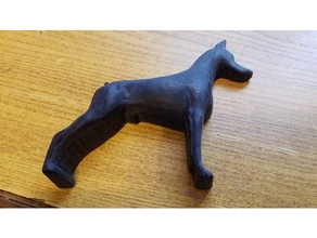doberman profile molding hobby dog 3d print model - Mito3D