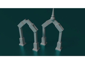 arch scatter terrain 3d printing 28mm arches boardgame dnd miniature miniatures rpg tabletop scenery 3d print model - Mito3D