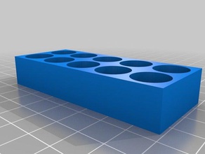 2x5 vial rack tool holders boxes customized 3d print model - Mito3D