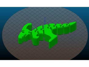 parry flexible parasaurolophus - Spielzeug Spiele 3d print model - Mito3D