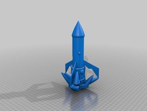 el cohete 3d impresión 3d print model - Mito3D