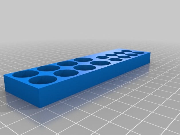 meine kundenspezifische Akku-Halter Container 3D print model - Mito3D