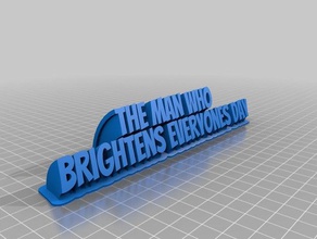 illumine 1 bureau de personnalisé 3d print model - Mito3D