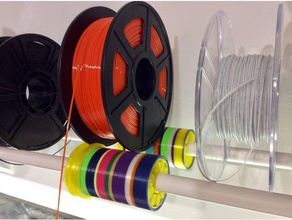 spool roller 3d printer accessories filament holder spoolholder 3d print model - Mito3D