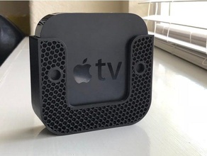 apple tv 3 Nesil duvara monte edin elektronik Apple 3d print model - Mito3D