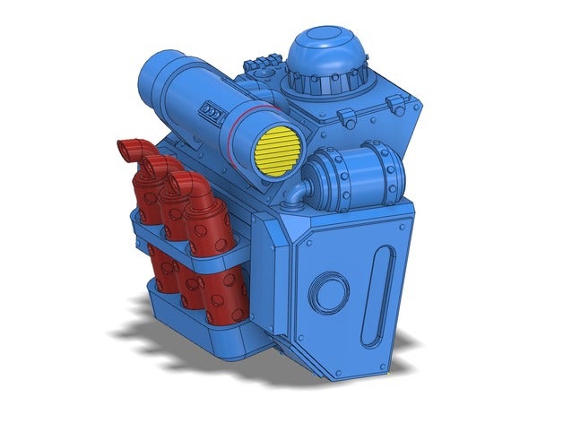 ambiente pericoloso adattamento del serbatoio di calore marte modello modelli accessori deserto motore il veicolo warhammer warhammer40k 30k 40k 3D print model - Mito3D