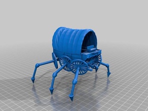 mechanical wagon walker other 3d print model - Mito3D