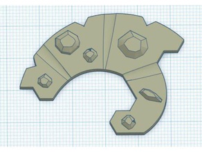 keyforge claves 3d la impresión aember token bandeja 3d print model - Mito3D
