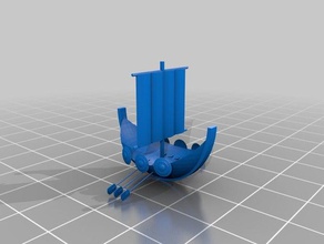 viking longboat Fahrzeuge 3d print model - Mito3D