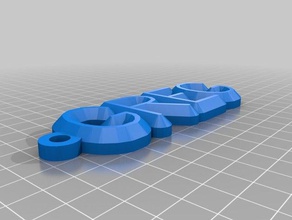 greg keychain organization customized 3d print model - Mito3D