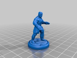 thug solid remesh people 3d print model - Mito3D